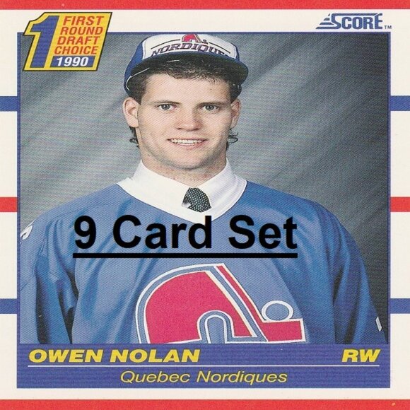 Owen Nolan NHL Hockey Collection - 9 Quebec Nordiques Hockey Cards - Picture 1 of 10